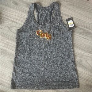 Brand New Under Armour Women's Heathered Gray Tank Top with CMS Logo